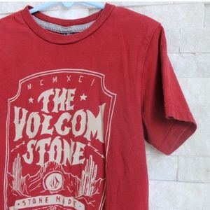 Little Boy’s Red Volcom Shirt